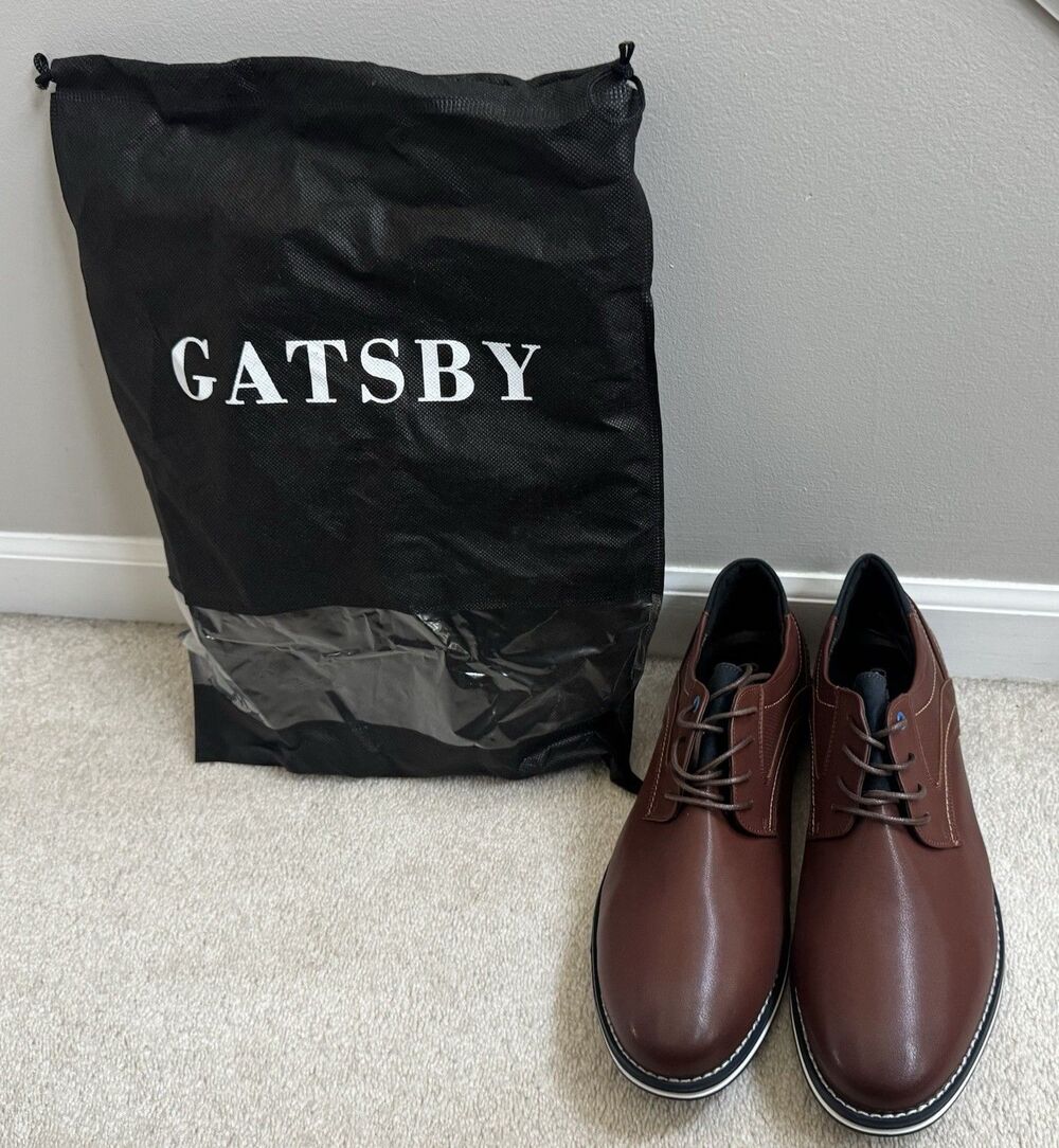 NWT's Gatsby Oxford Lisse Mens Comfort Dress Shoe Size 10.5
